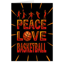 Peace Love Basketball Card
