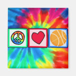 Peace, Love, Basketball Fridge Magnets