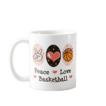 Peace Love Basketball Mug