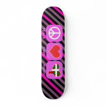 Peace Love Basque Custom Skate Board