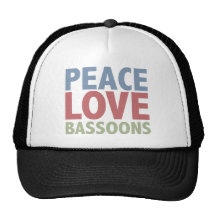 Peace Love Bassoons Trucker Hat