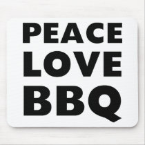 Peace Love BBQ Mouse Mats