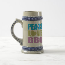 Peace Love BBQ Mug