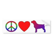 Peace Love Beagles Bumper Sticker bumper stickers