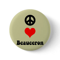 Peace love Beauceron Button
