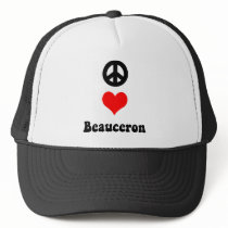 Peace love Beauceron Trucker Hat