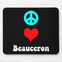 Peace love Beauceron Mouse Pad