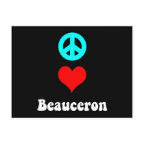 Peace love Beauceron Post Card