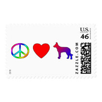 Peace Love Beaucerons Postage Stamp