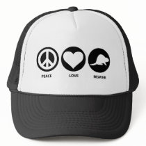 Peace Love Beaver Trucker Hat