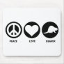 Peace Love Beaver Mousepad