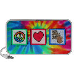 Peace, Love, Beavers Notebook Speakers