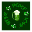 Peace Love Beer posters