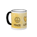peace love bees mug