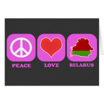 Peace Love Belarus cards by coolcountry Peace Love Belarus cards