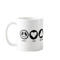 Peace Love Belarus Mugs