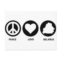 Peace Love Belarus Postcards