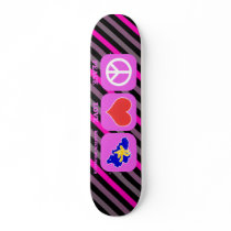 Peace Love Belgium Brussels Skate Board Decks