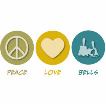 Peace Love Bells photo sculptures by 1000suns Peace Love Bells photo sculptures