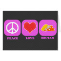 Peace Love Bhutan cards by coolcountry Peace Love Bhutan cards