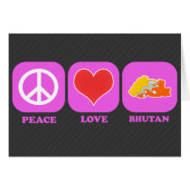 Peace Love Bhutan cards