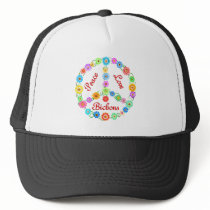 Peace Love Bichons Mesh Hat