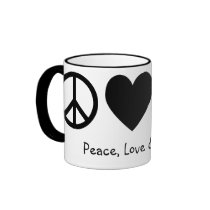 Peace, Love & Bicycles Mug