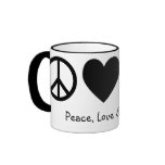 Peace, Love & Bicycles Mug
