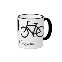 Peace, Love & Bicycles Mug