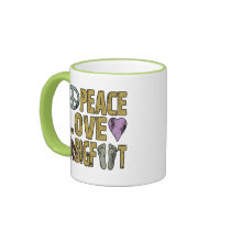 Peace Love Bigfoot Coffee Mug