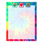 Peace, Love, Billiards Personalized Letterhead