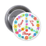 Peace Love Bingo Button