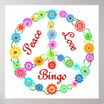 Peace Love Bingo Print
