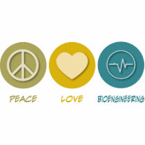 Peace Love Bioengineering photo sculptures