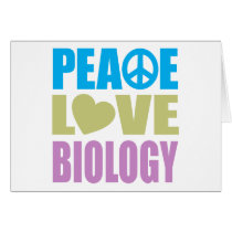 Peace Love Biology Cards