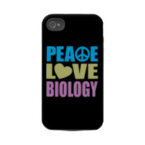 Peace Love Biology Tough Iphone 4 Covers