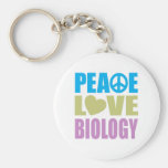 Peace Love Biology Key Chains