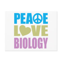 Peace Love Biology Post Cards