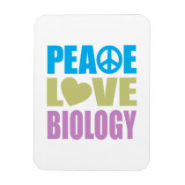 Peace Love Biology Flexible Magnet