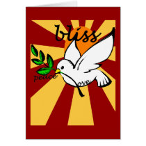 Peace, Love & Bliss Card