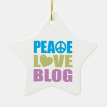 Peace Love Blog Christmas Ornaments