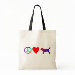 Peace Love Bloodhounds bags