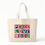 PEACE LOVE BOGO CANVAS BAG
