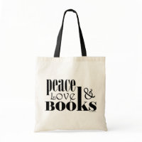 Peace Love Books Bags