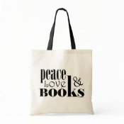 book tote peace love books