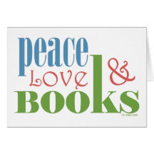 Peace Love Books II Card