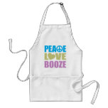 Peace Love Booze Aprons