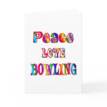 Peace Love Bowling Cards