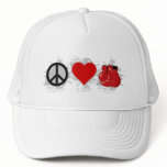 Peace Love Box Emblem Mesh Hat