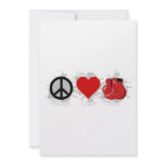 Peace Love Box Emblem invitations